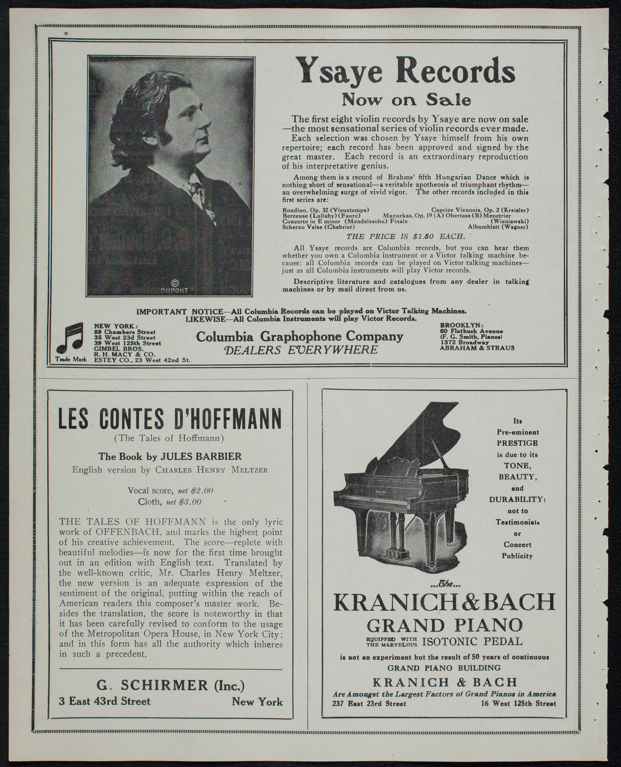 Russian Symphony Society of New York, April 22, 1913, program page 6