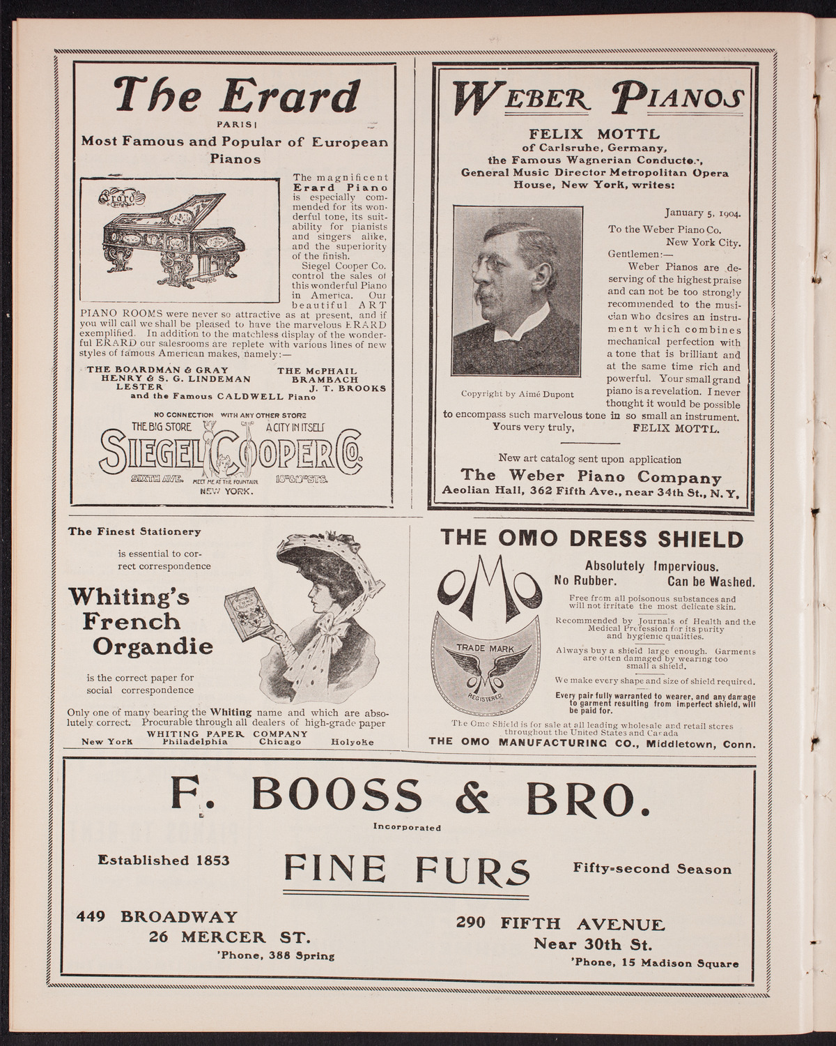 New York Symphony Orchestra, December 18, 1904, program page 6