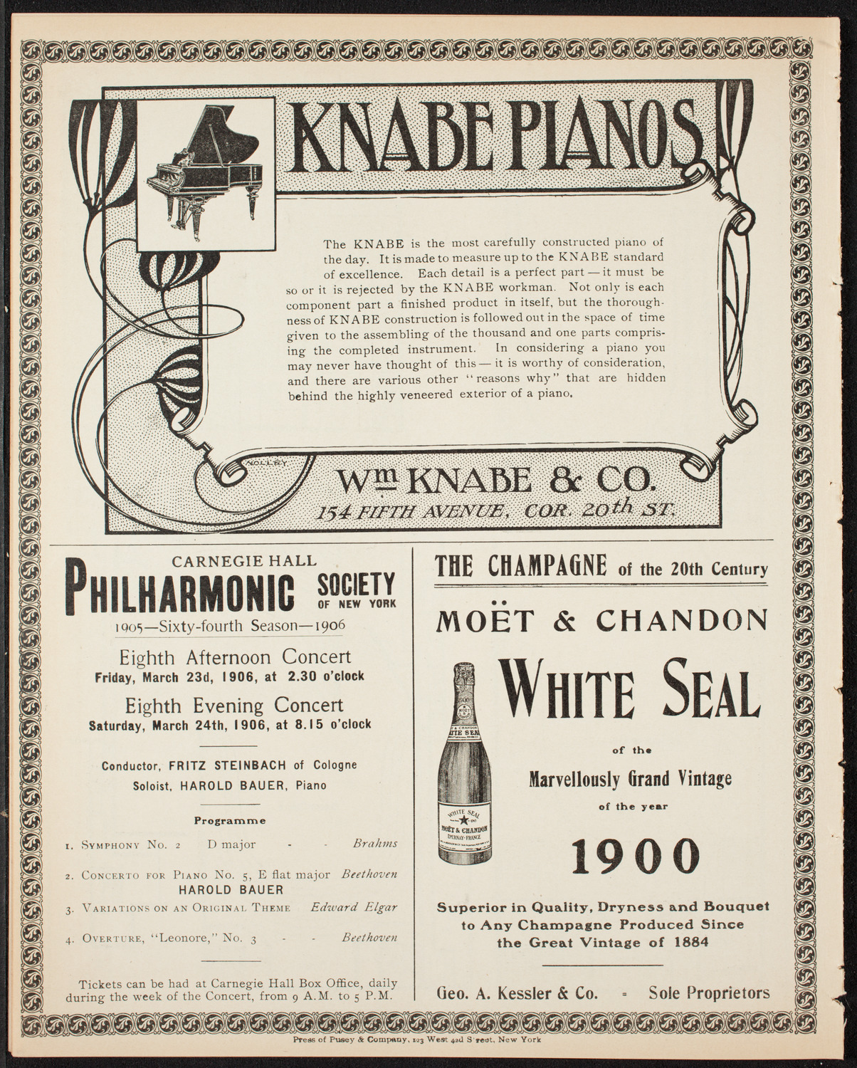 Elmendorf Lecture: Switzerland, March 12, 1906, program page 12