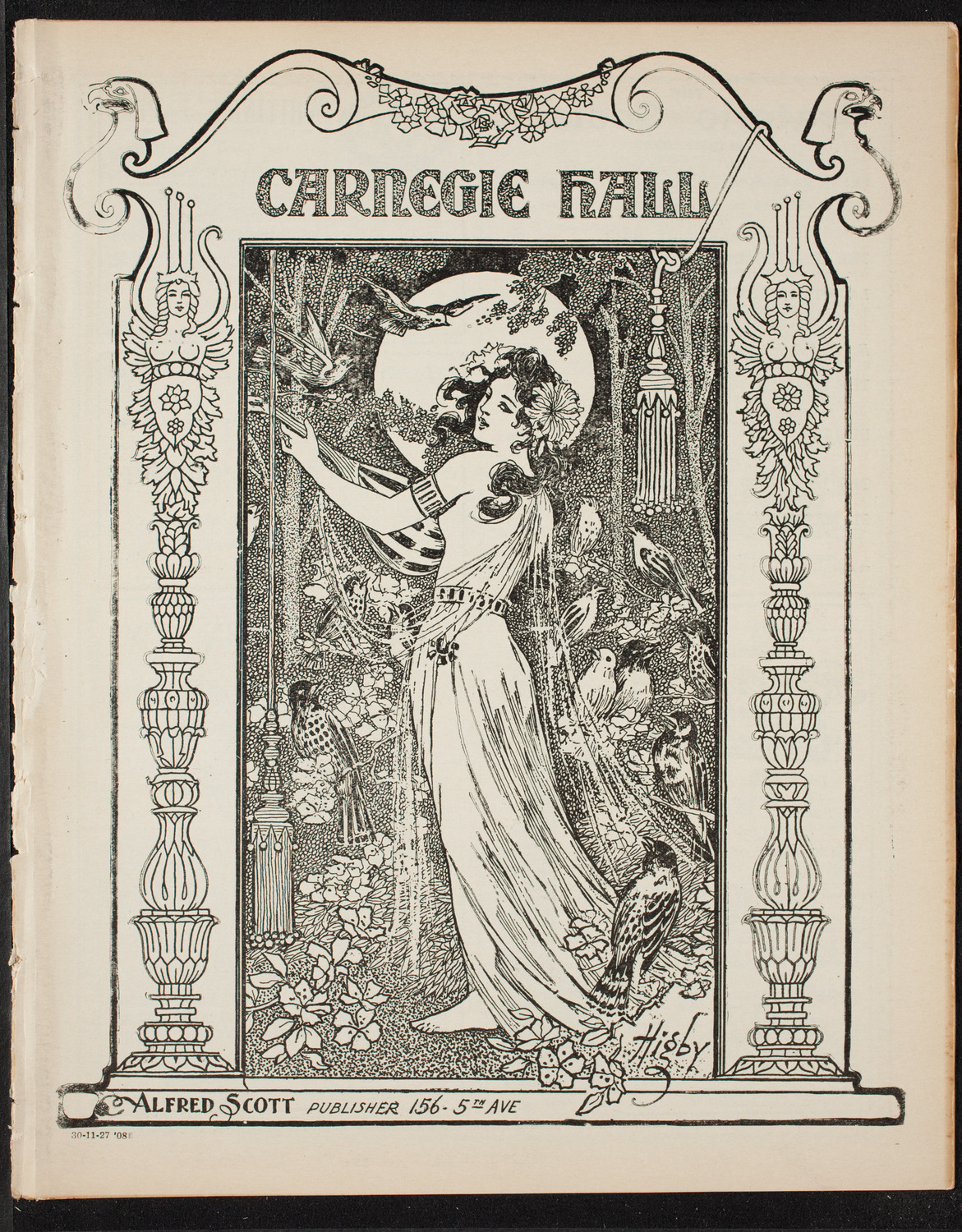 Benefit: St. Mark's Hospital, November 27, 1908, program page 1