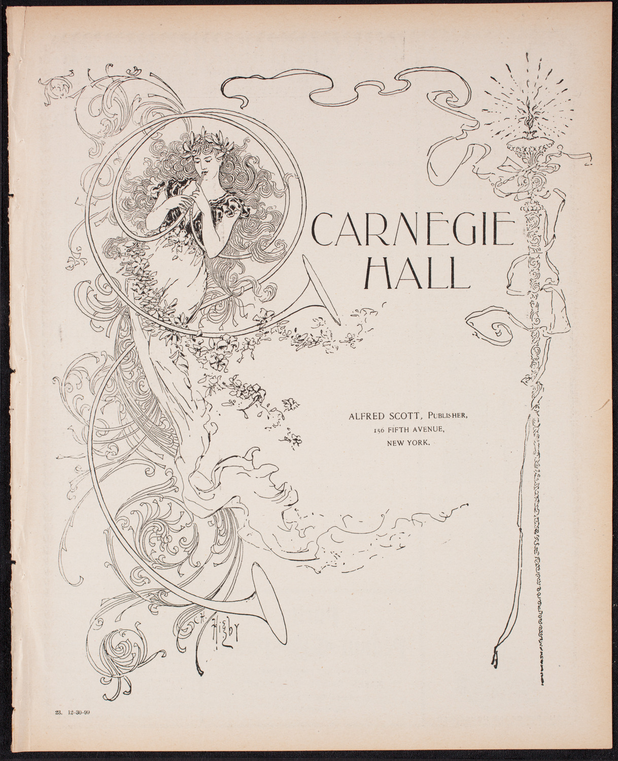 Oratorio Society of New York, December 30, 1899, program page 1