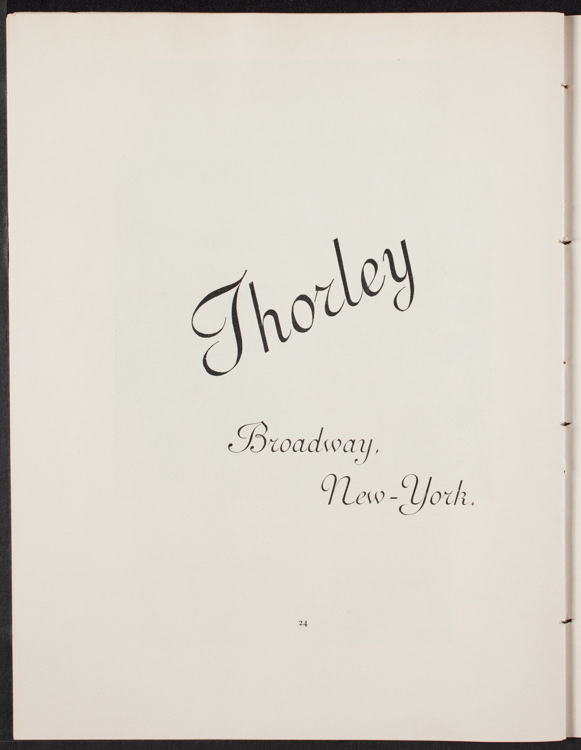 Tennyson's "Maud", April 23, 1892, program page 25