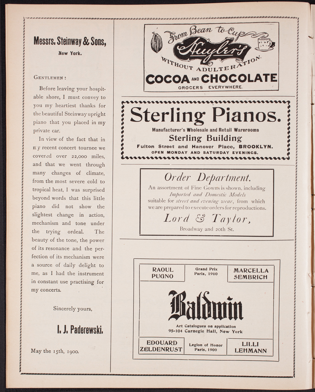 New York Banks' Glee Club, December 4, 1902, program page 4