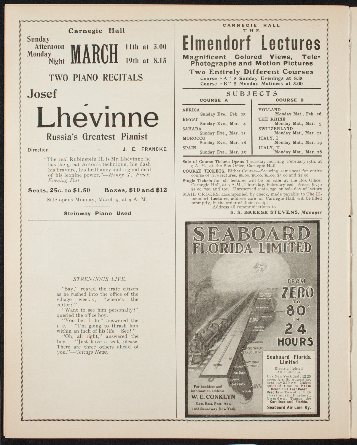 Russian Symphony Society of New York, February 24, 1906, program page 10