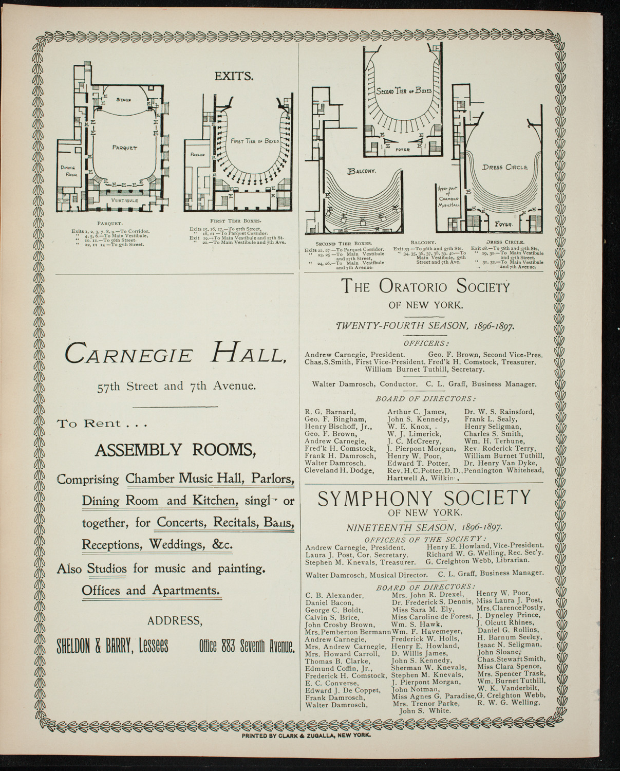 Oratorio Society of New York, December 2, 1896, program page 8