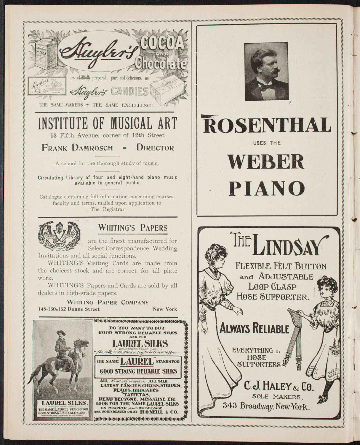 Musurgia, November 27, 1906, program page 6