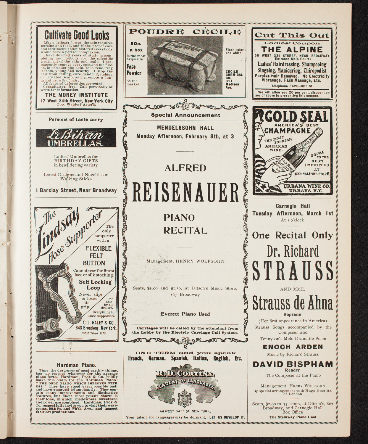 Symphony Concert for Young People, February 6, 1904, program page 9