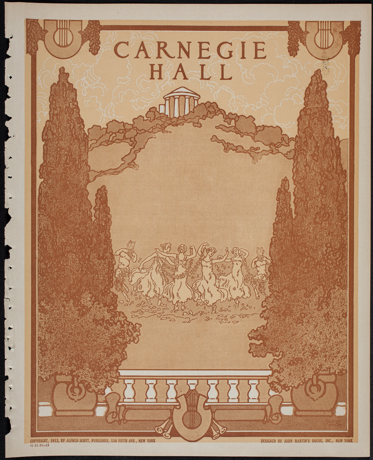 Elmendorf Lecture: Yellowstone Park, November 30, 1913, program page 1