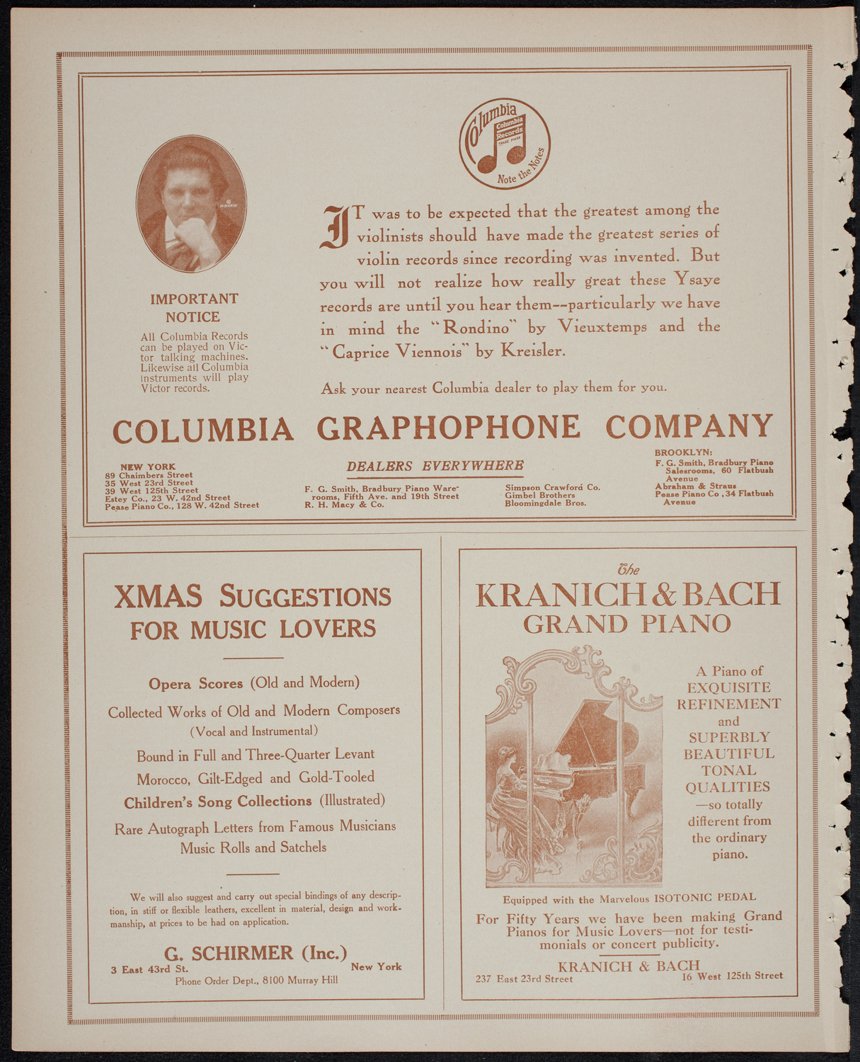 Columbia University Festival Chorus, December 17, 1913, program page 6