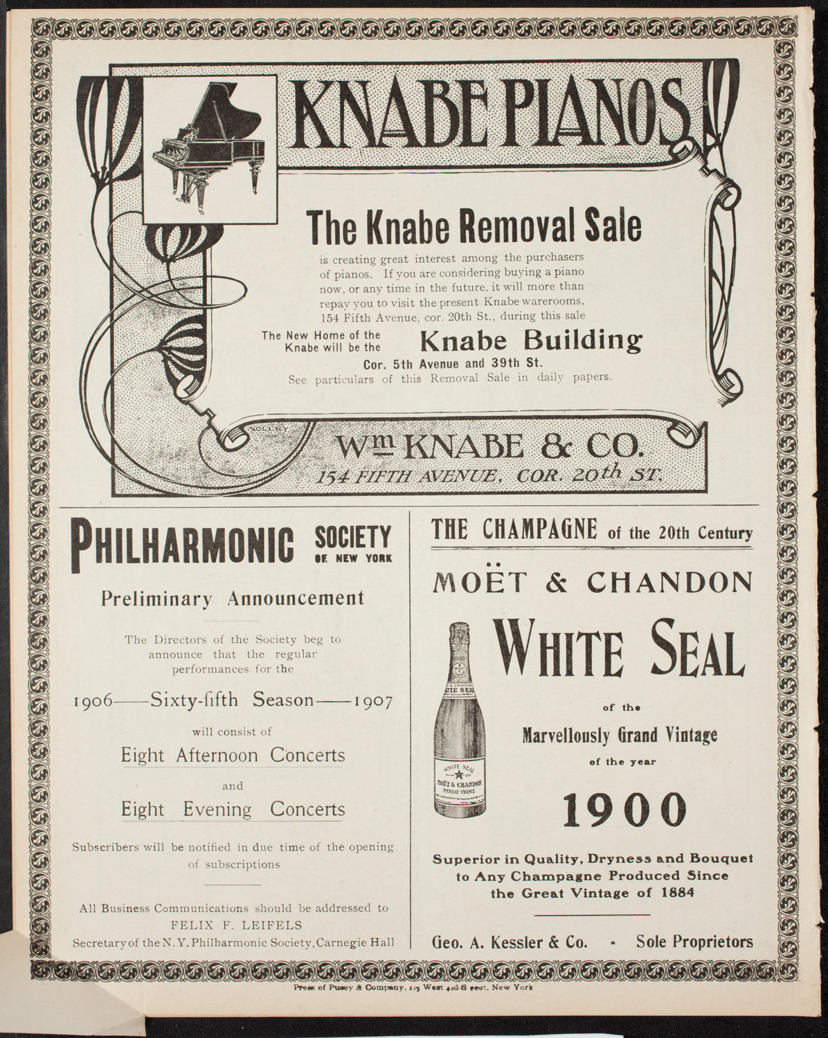 People's Choral Union of New York, April 16, 1906, program page 12