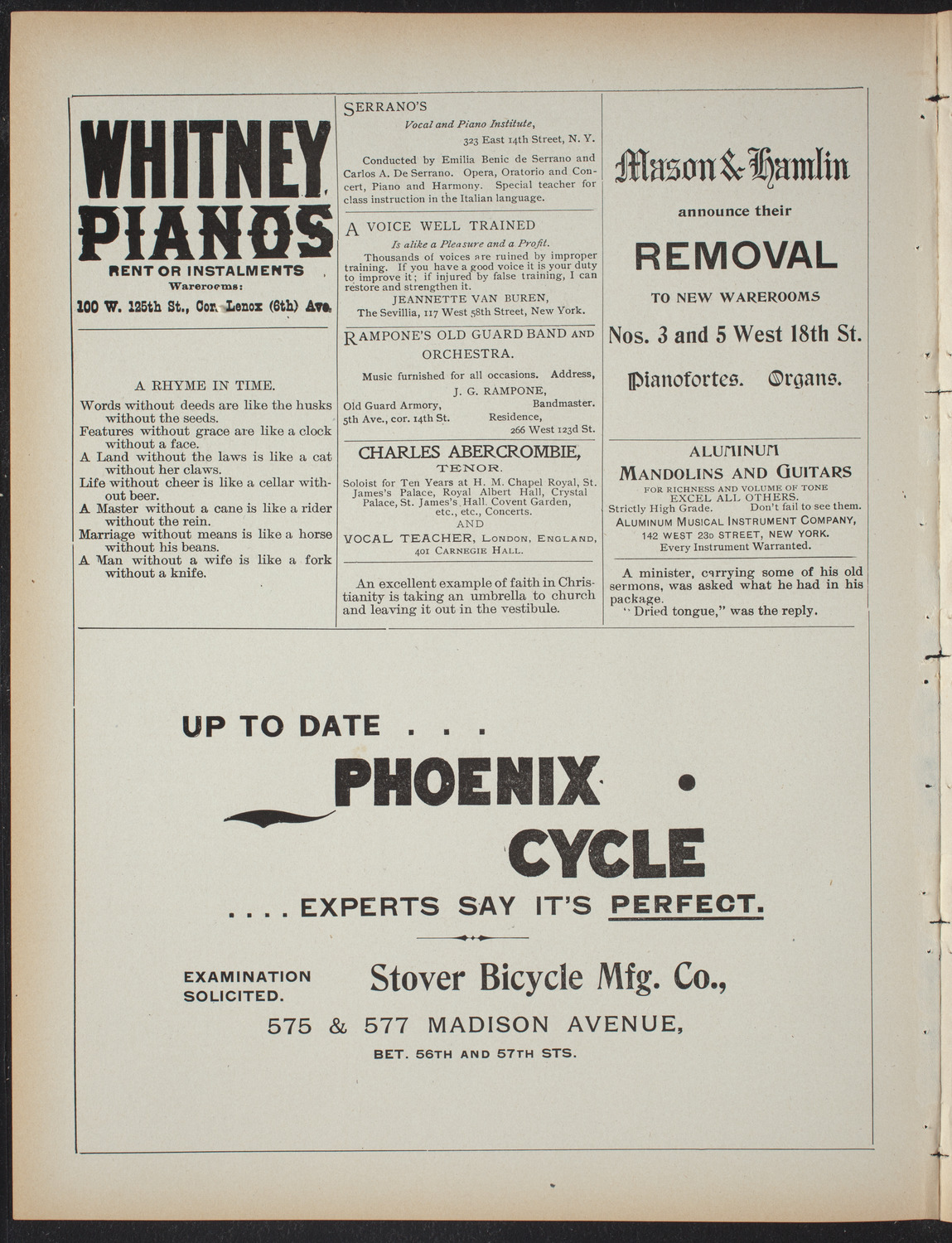 American Academy of Dramatic Arts, April 26, 1897, program page 2