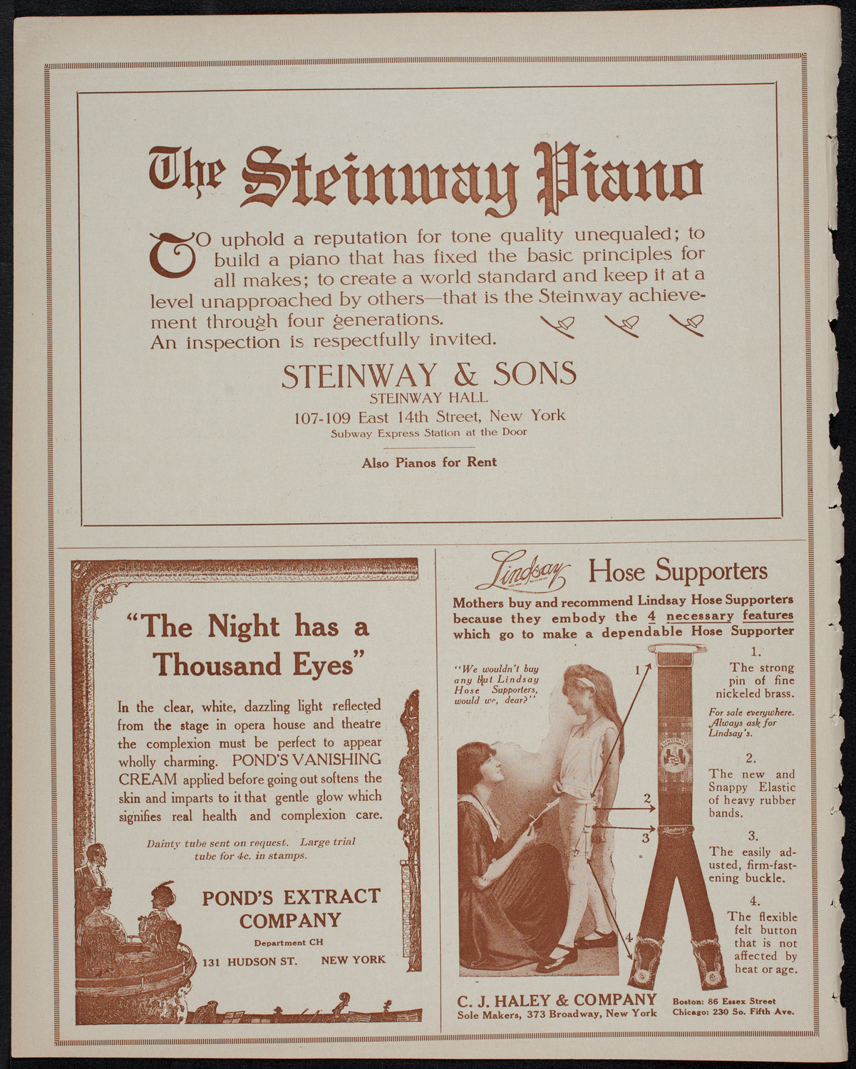 Verdi Centenary Festival, October 19, 1913, program page 4