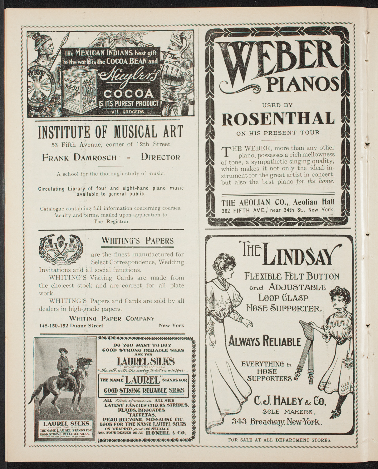 New York Symphony Orchestra, January 20, 1907, program page 6