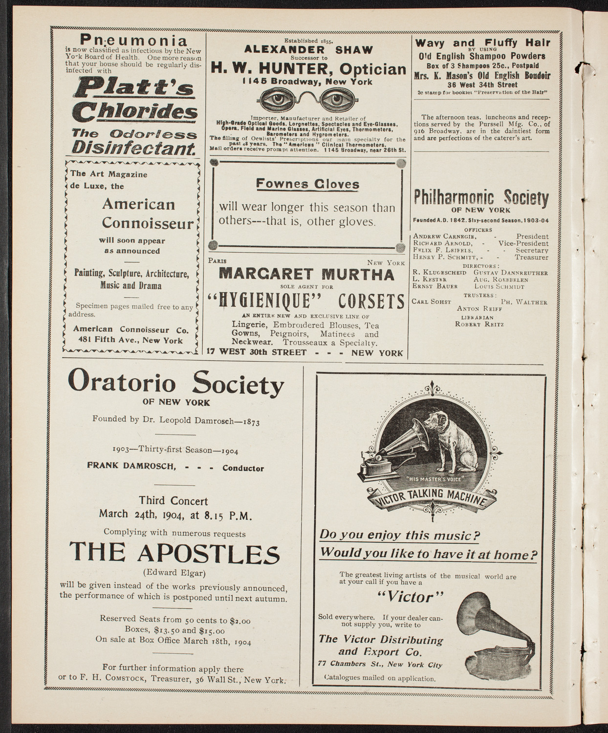 New York Philharmonic, February 12, 1904, program page 2