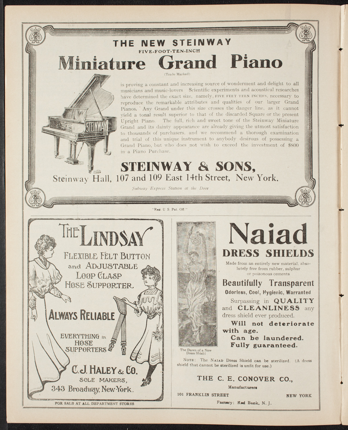 New York Banks' Glee Club, February 27, 1908, program page 4