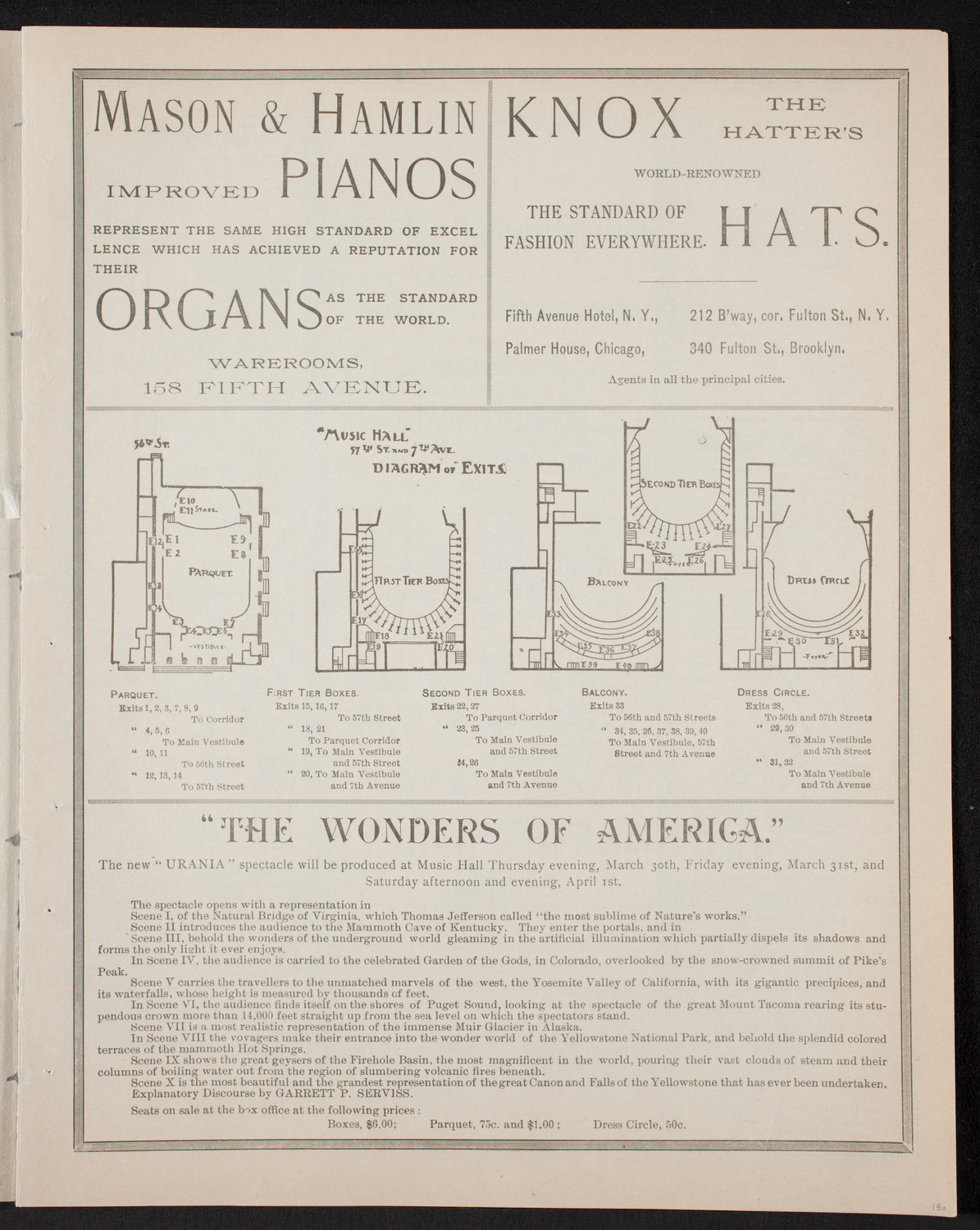 New York Philharmonic, March 25, 1893, program page 3