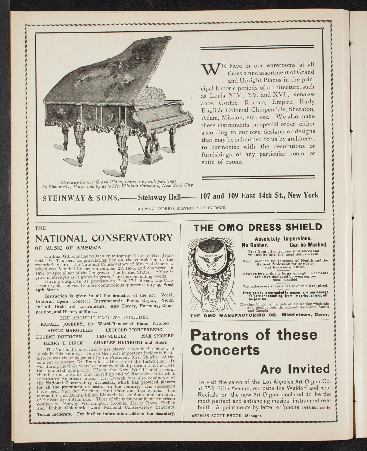 New York Philharmonic, November 11, 1905, program page 4