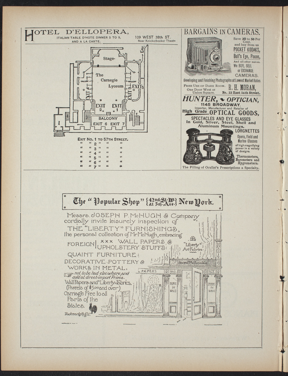 Debate: Harvard Forum and the Columbia University Debating Union, March 19, 1897, program page 6