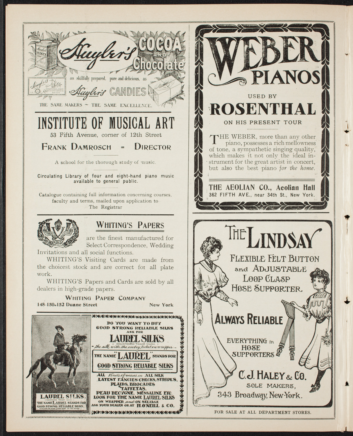Oratorio Society of New York, December 26, 1906, program page 6