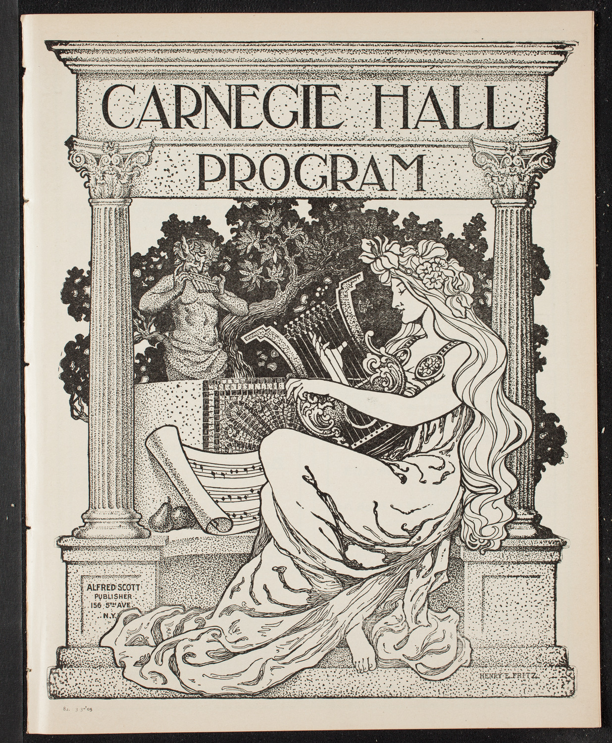 New York Philharmonic, March 3, 1905, program page 1