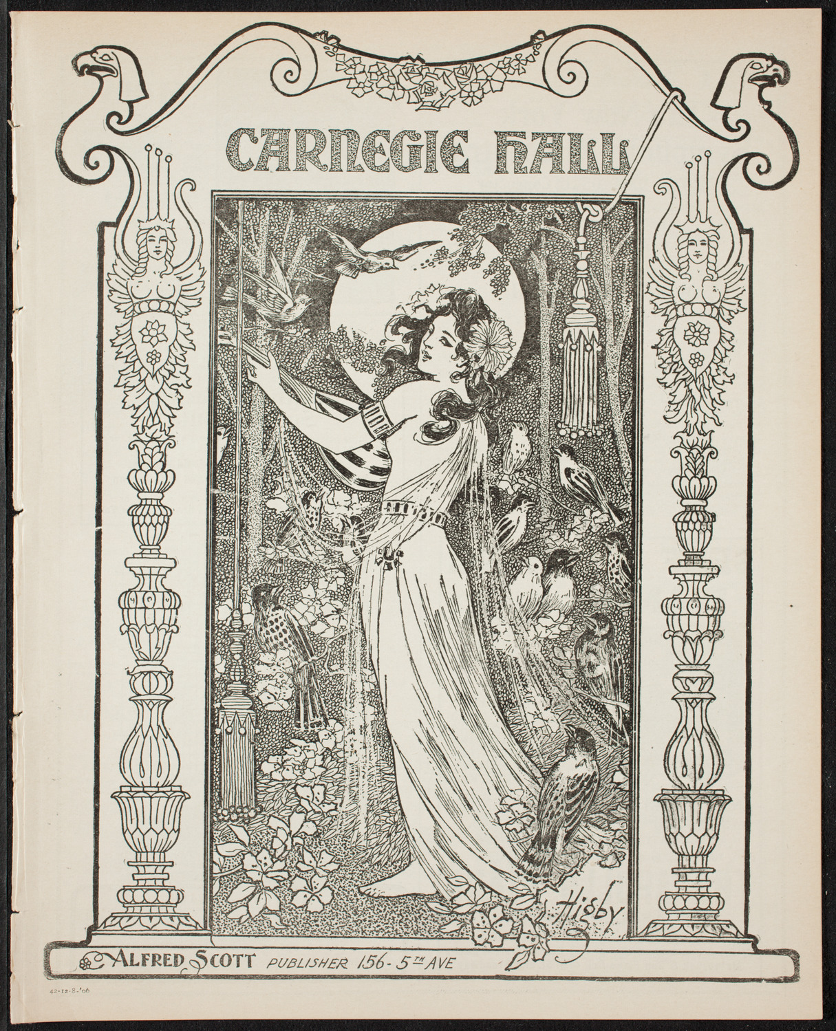 Boston Symphony Orchestra, December 8, 1906, program page 1