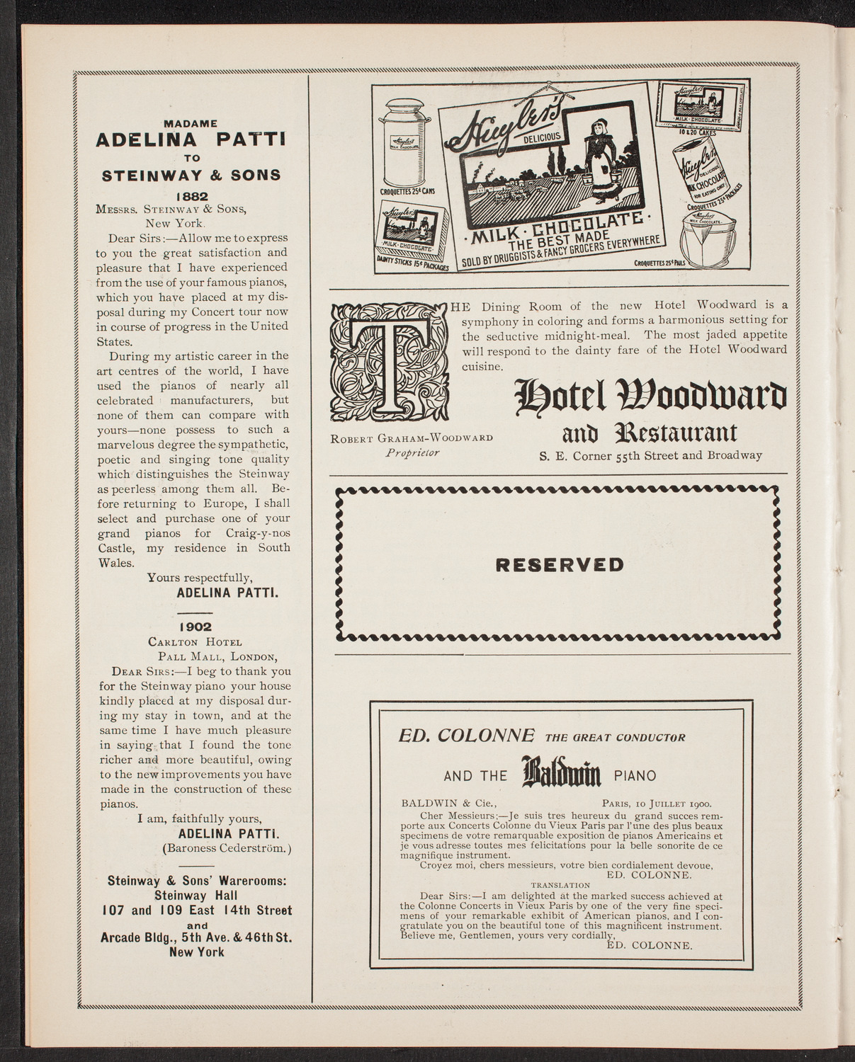 New York Philharmonic, November 14, 1903, program page 4