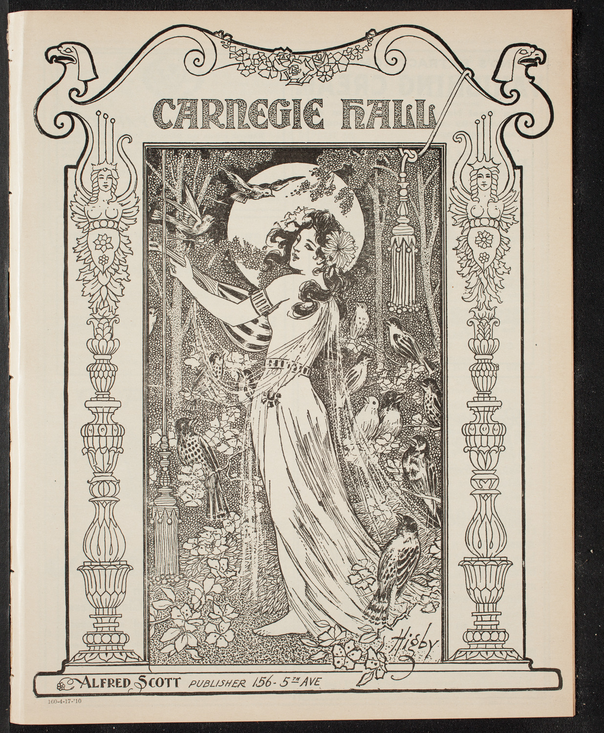 Newman's Illustrated Talks on Travel Topics, April 17, 1910, program page 1