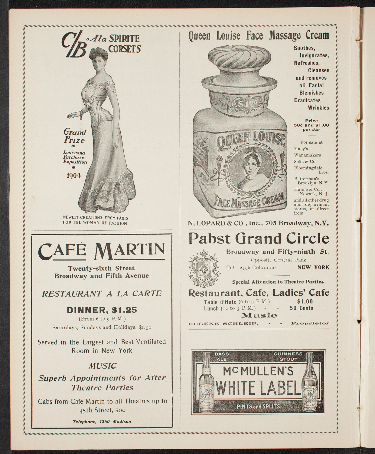 Russian Symphony Society of New York, November 19, 1904, program page 8