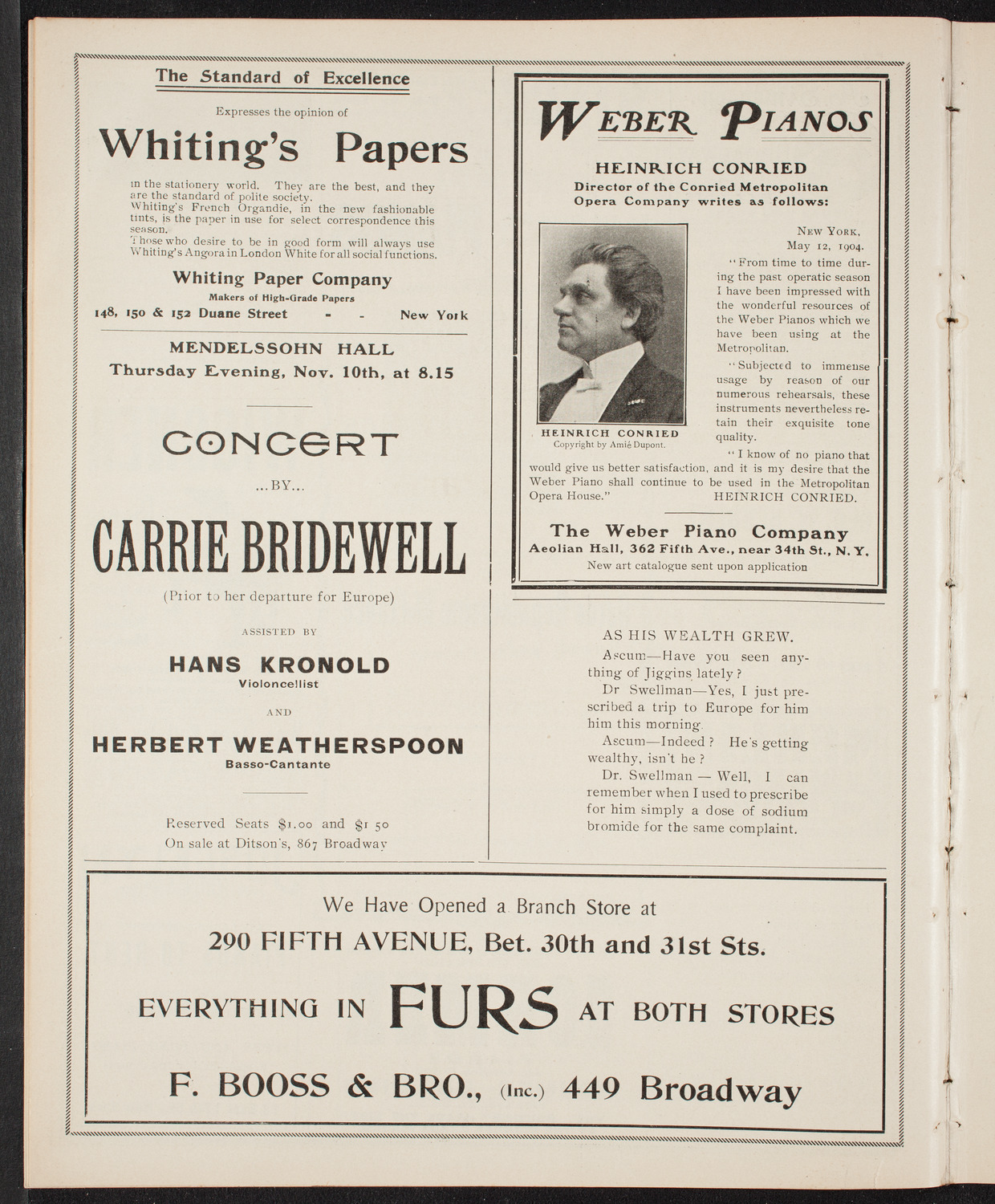 Garde Republicaine of Paris, October 16, 1904, program page 6