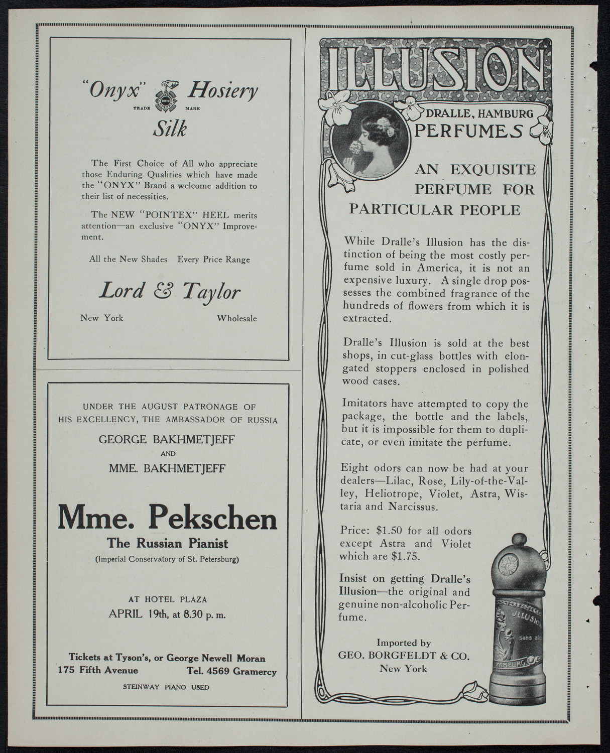 Mischa Elman, Violin, March 29, 1913, program page 8