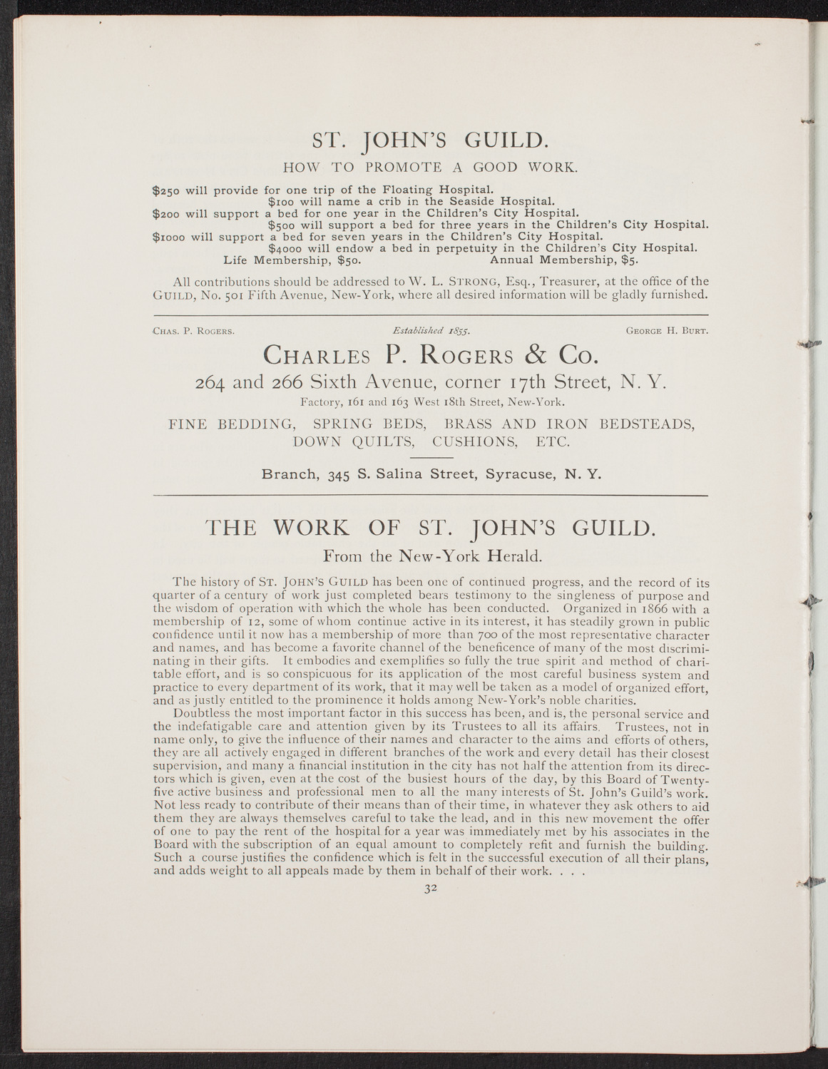 Tennyson's "Maud", April 23, 1892, program page 33