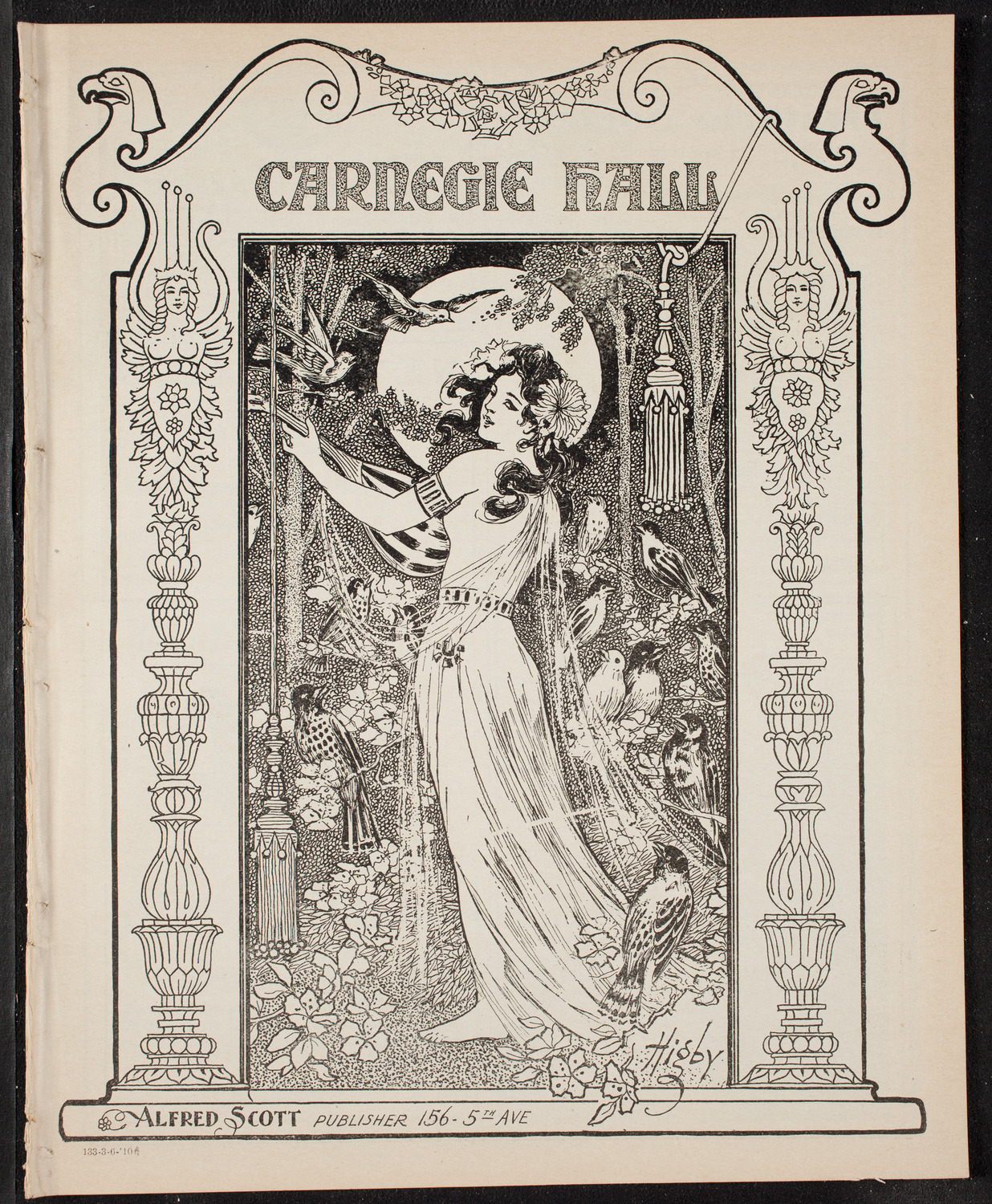 New York Philharmonic, March 6, 1910, program page 1