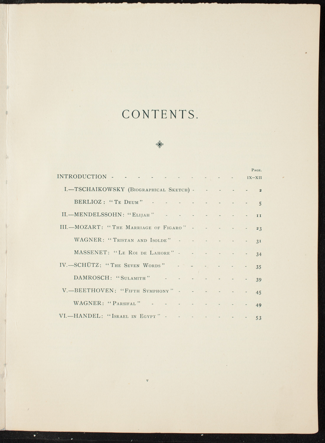 Opening Week Music Festival: Opening Night of Carnegie Hall, May 5, 1891, program notes page 9