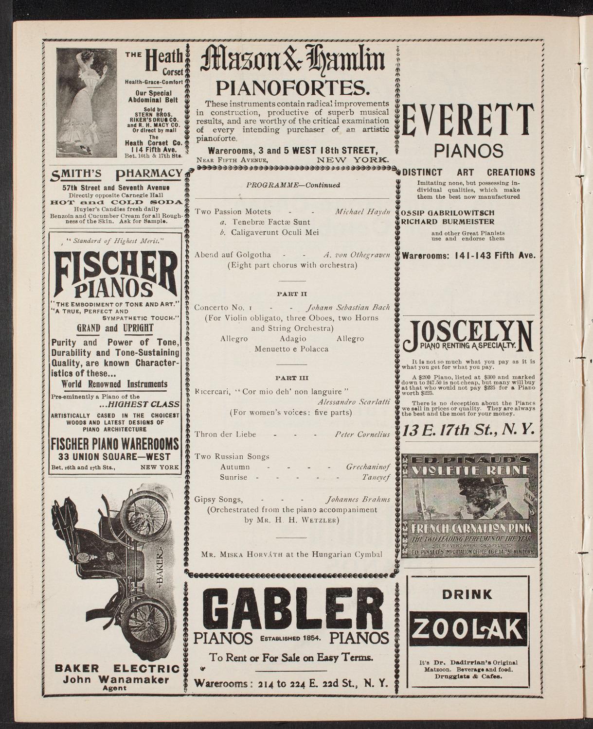 Musical Art Society of New York, March 13, 1902, program page 8