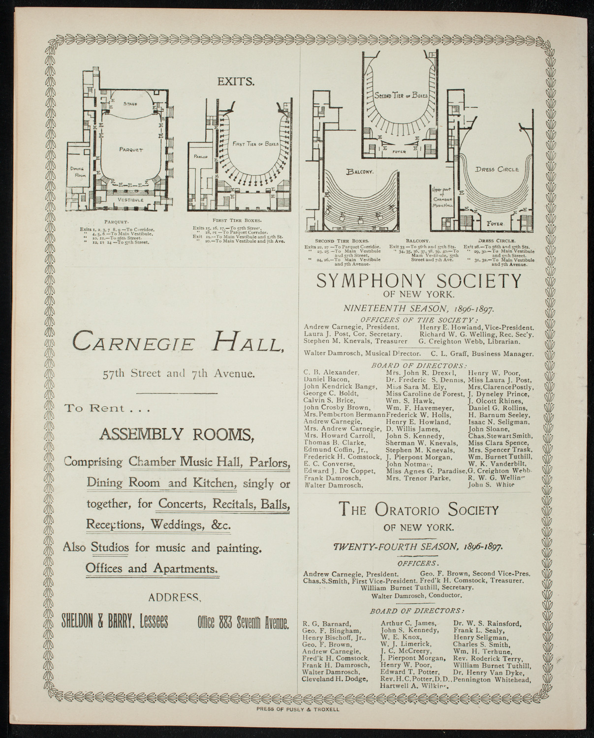 Lecture by Charles A. Towne, March 11, 1897, program page 8