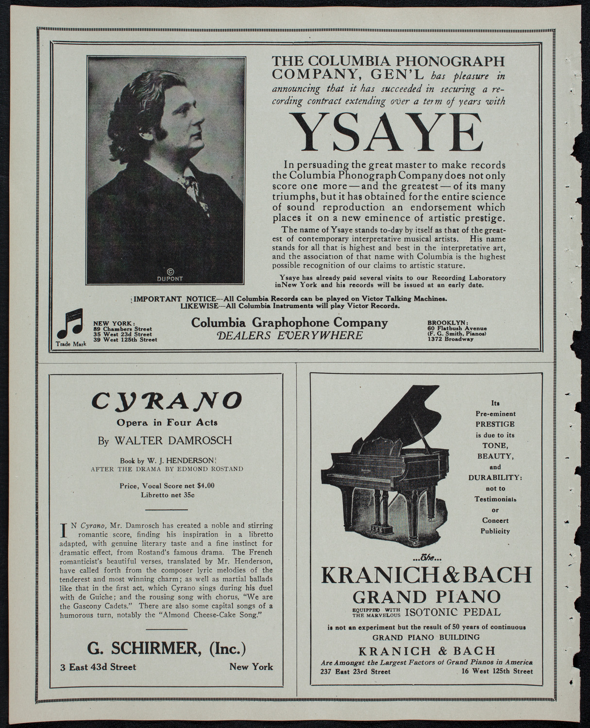 New York Philharmonic, February 27, 1913, program page 6