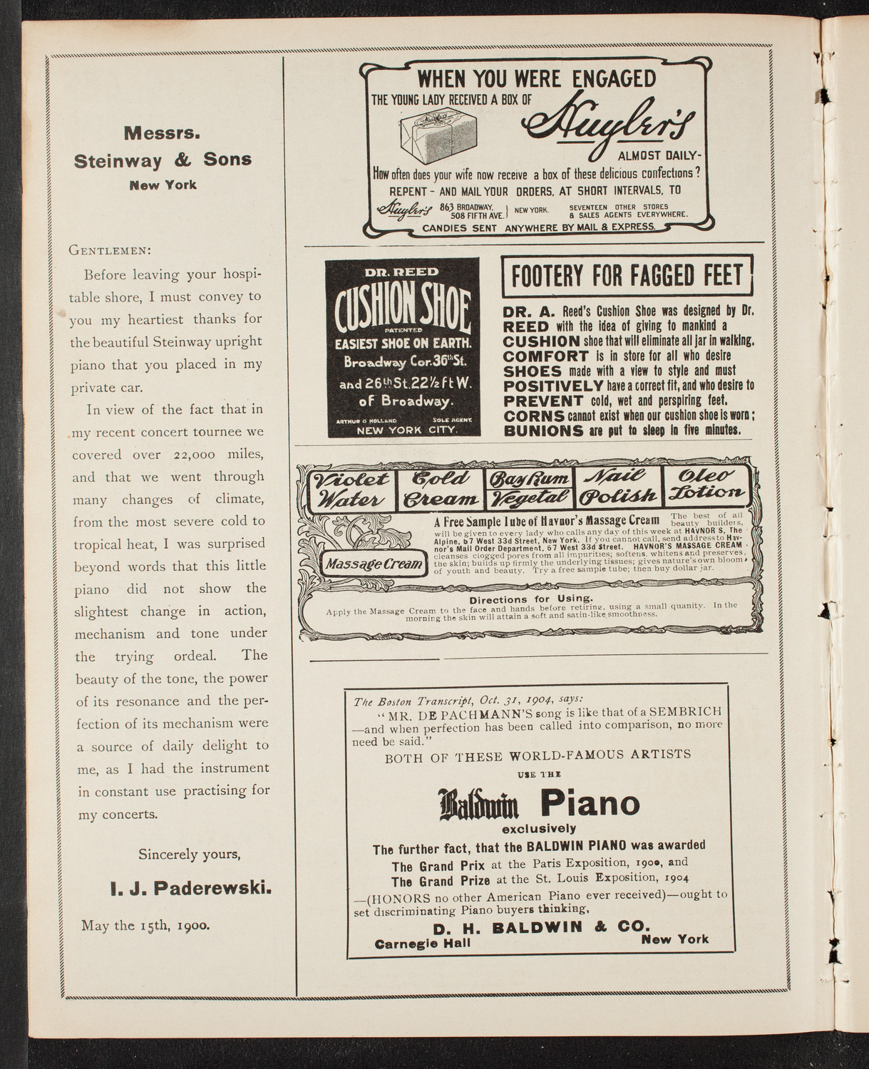 Graduation: Normal College of the City of New York, June 28, 1905, program page 4