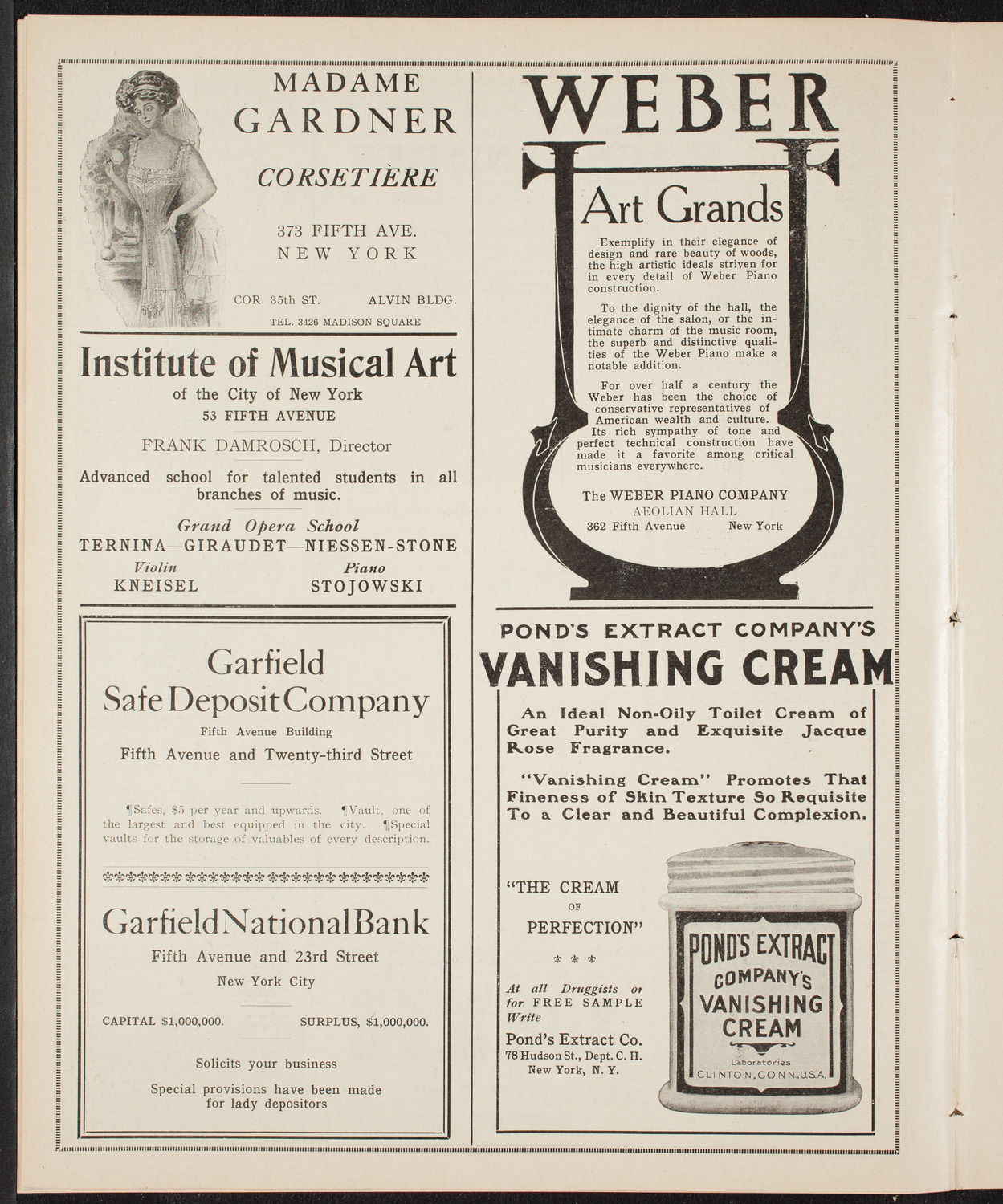 New York Symphony Orchestra, January 4, 1910, program page 6