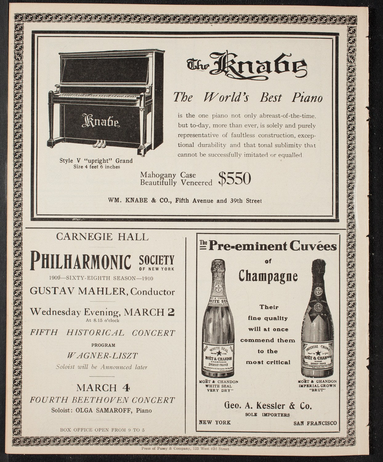 Ludwig Wüllner, Baritone, February 22, 1910, program page 12