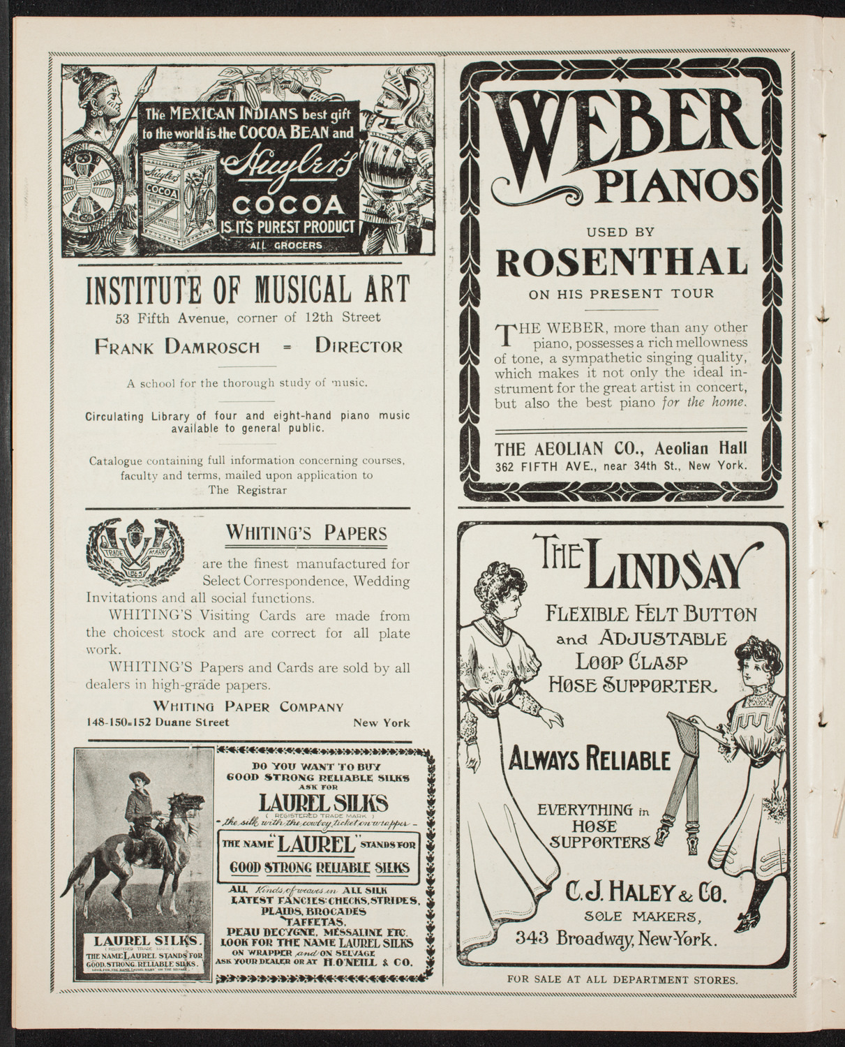 New York Symphony Orchestra, January 19, 1907, program page 6