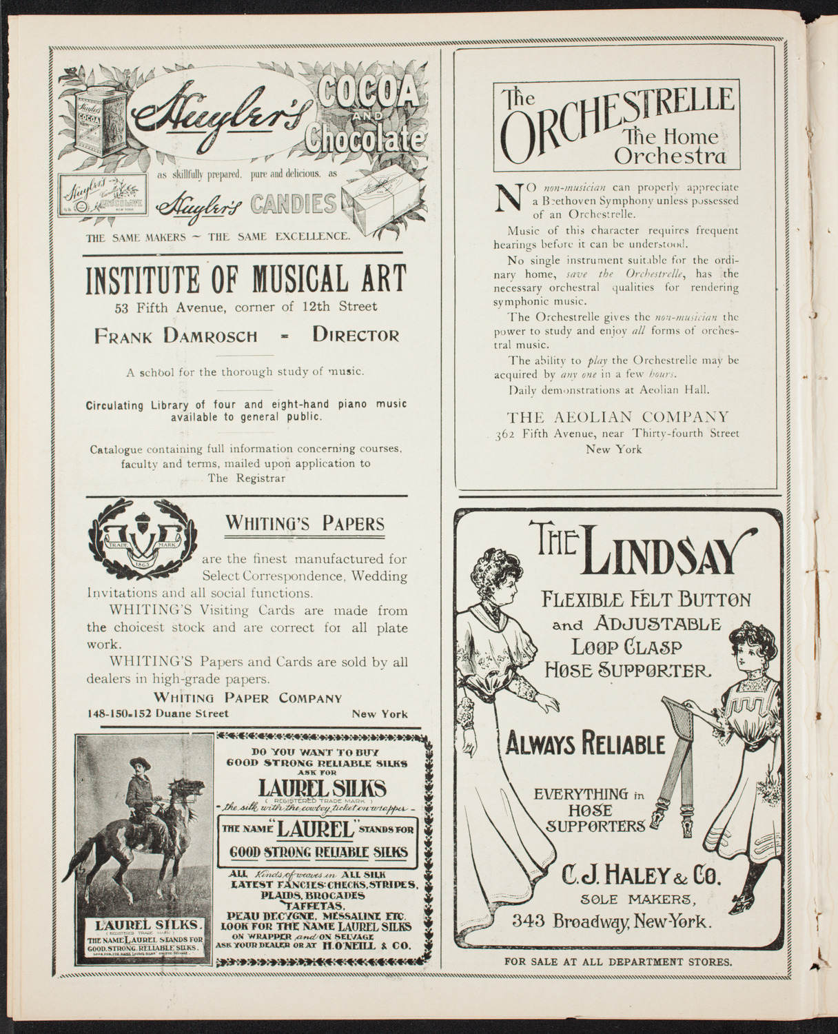 Elmendorf Lecture: Norway, March 7, 1907, program page 6