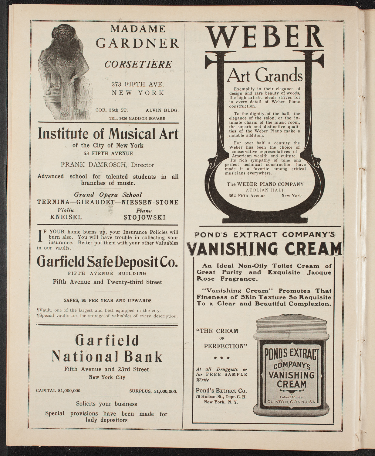 New York Philharmonic, March 6, 1910, program page 6