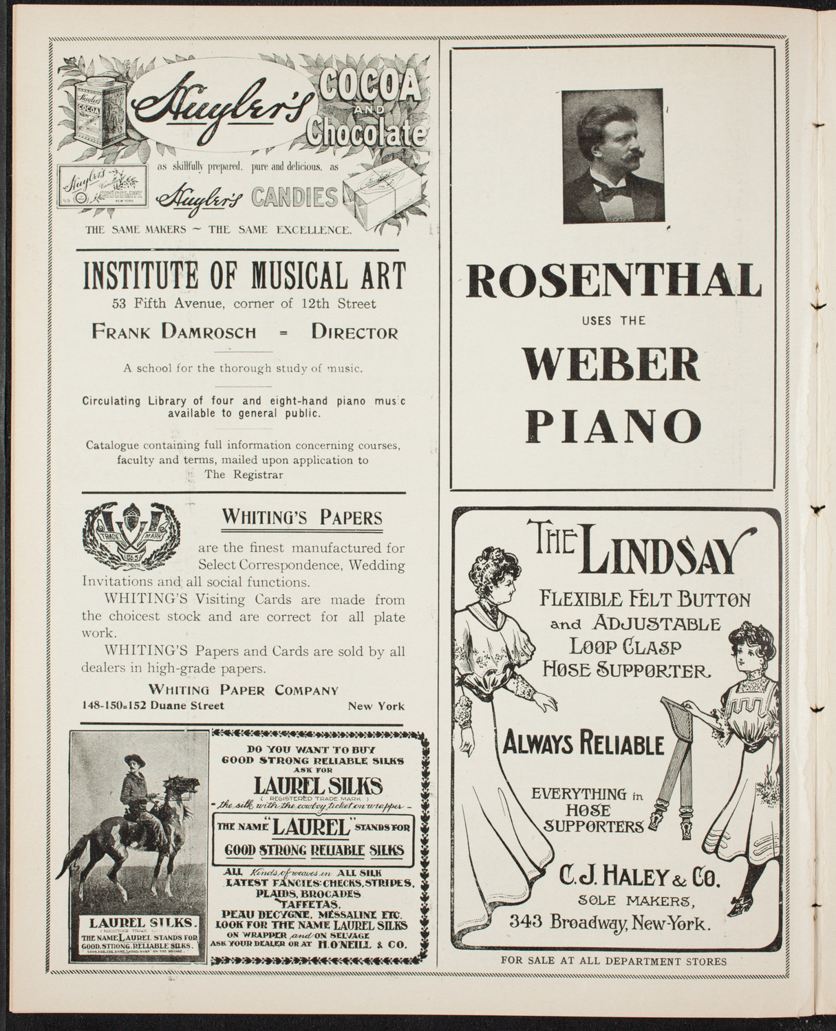 New York Banks' Glee Club, December 11, 1906, program page 6