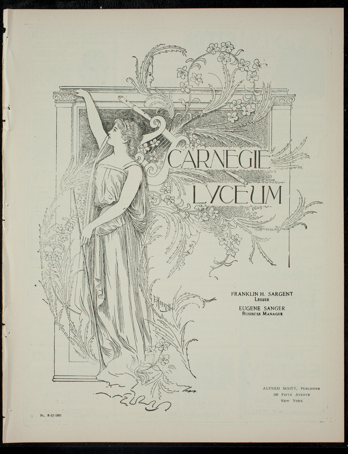 The Children's Theatre, February 12, 1901, program page 1