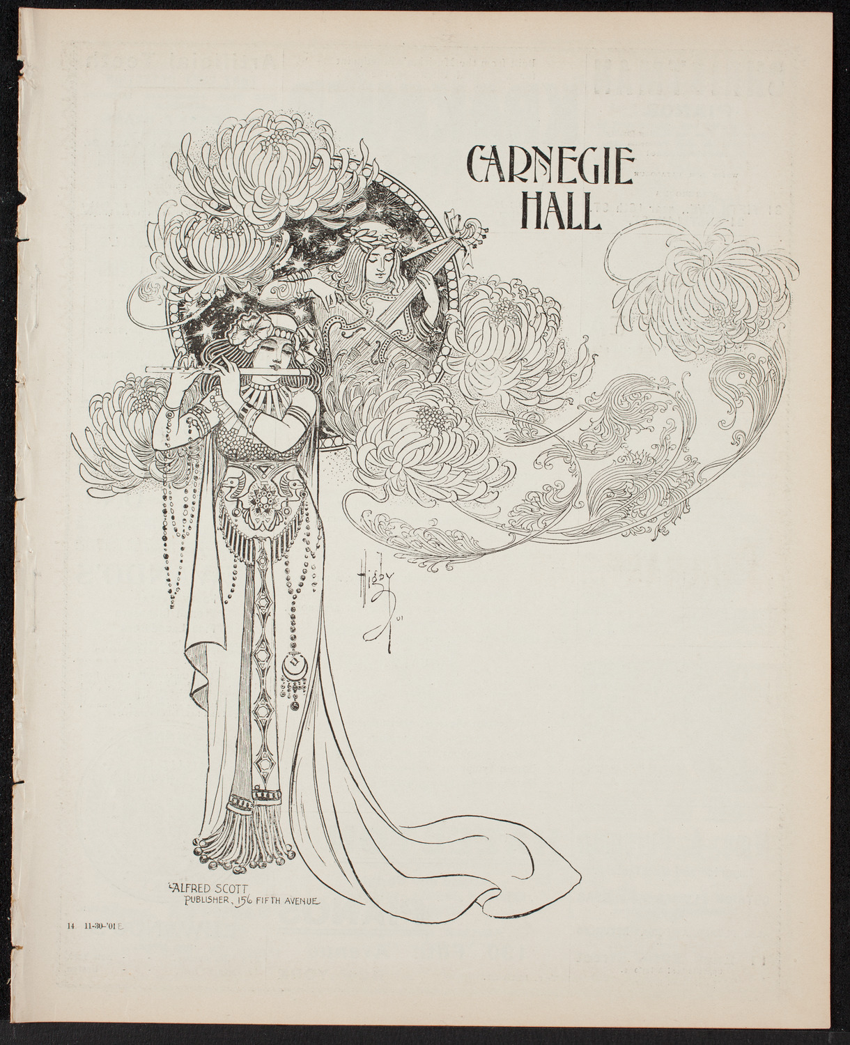 Benefit: St. Mark's Hospital, November 30, 1901, program page 1