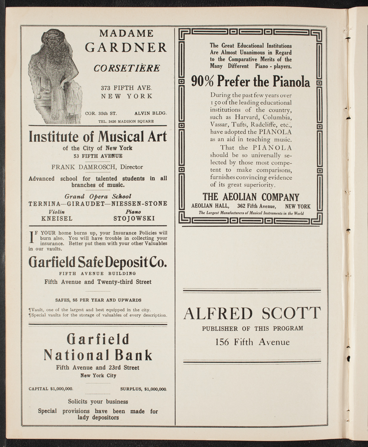 Graduation: College of Pharmacy of the City of New York, May 12, 1910, program page 6