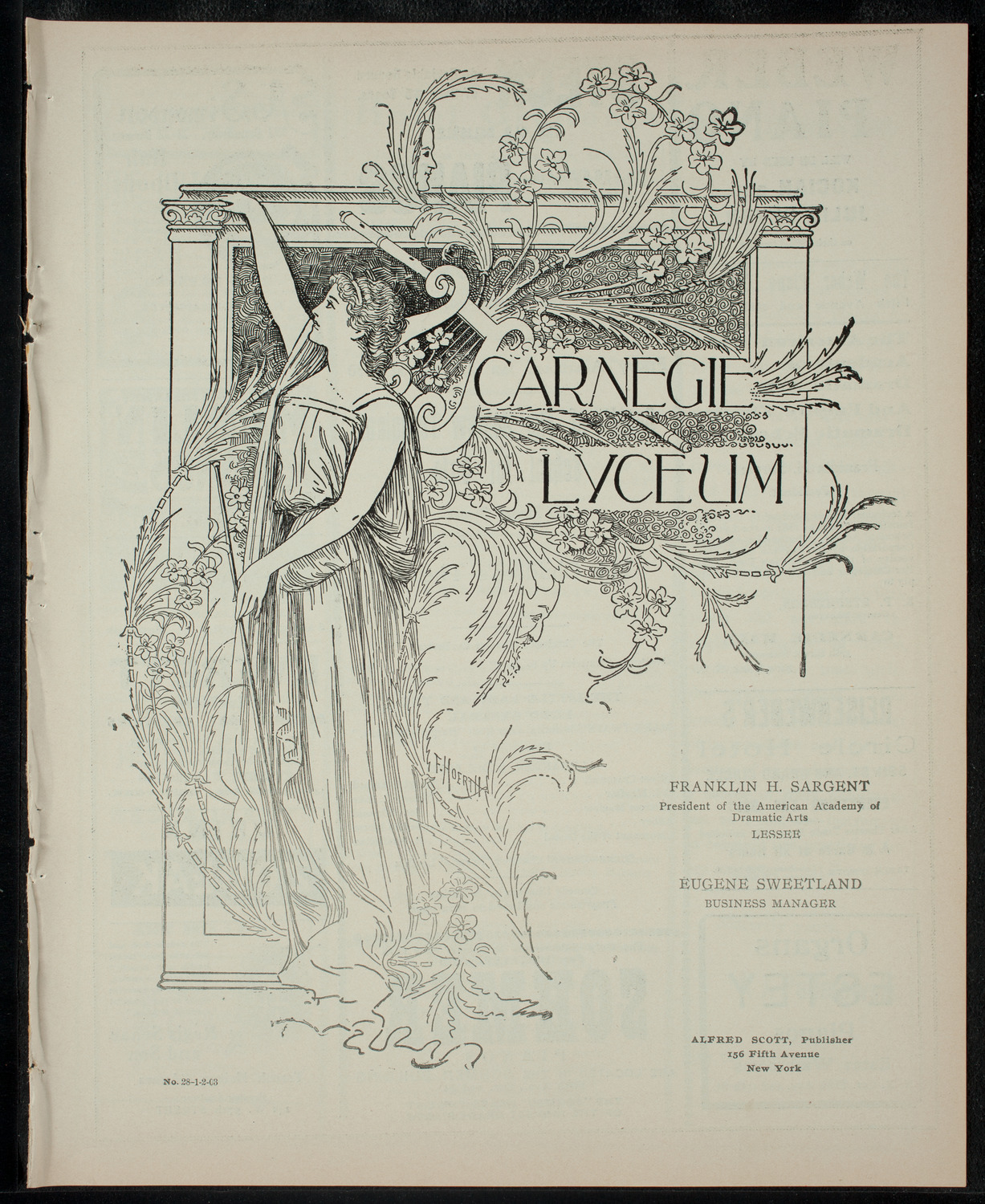 Benefit for the Hebrew Technical School for Girls by the Children's Theatre, January 2, 1903, program page 1