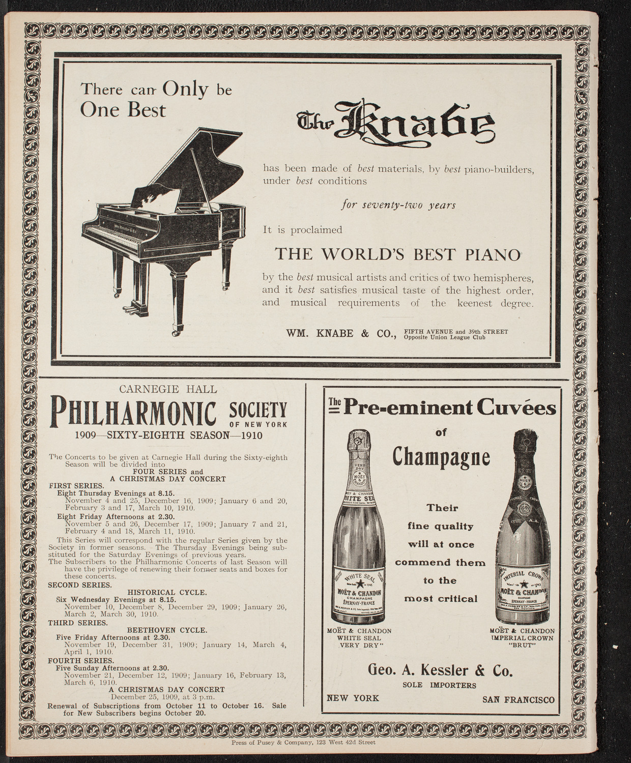 Lecture by R.G. Knowles, October 24, 1909, program page 12