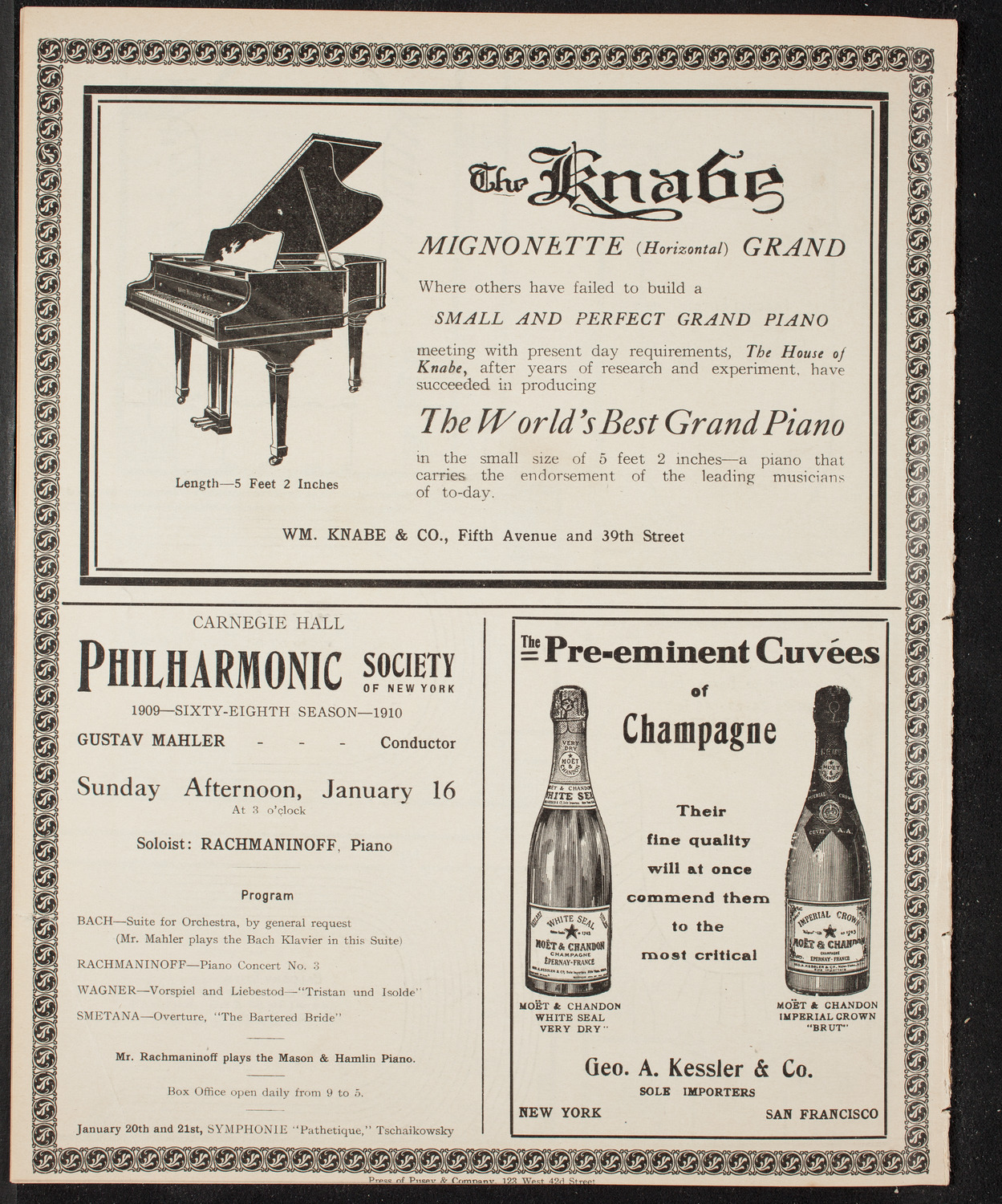 People's Symphony Concert, January 14, 1910, program page 12