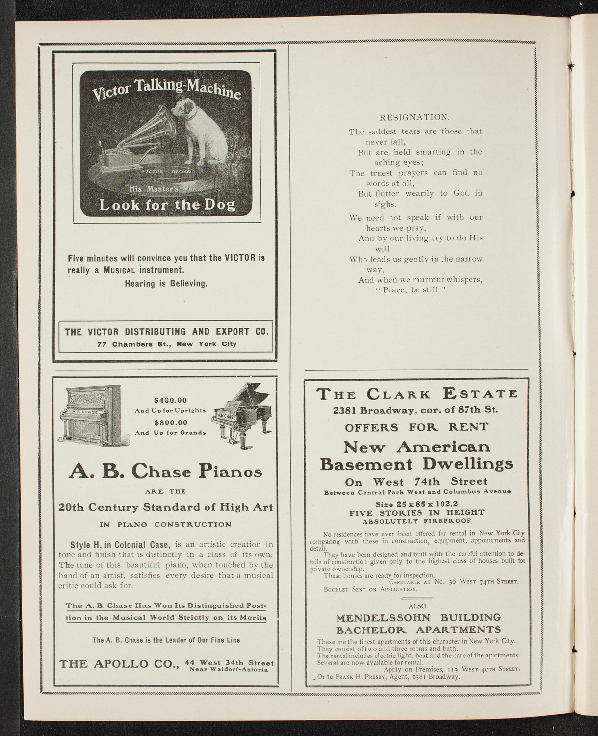 Christiana University Norwegian Student Chorus, May 18, 1905, program page 2